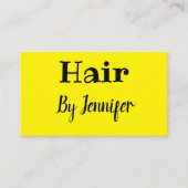 白シンプルミニマルカスタム髪型 名刺 (正面)