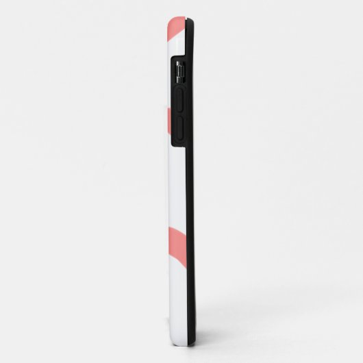 白シンプルミニマル文字スタイル結婚赤いハート Case-Mate iPhoneケース (裏面/左)