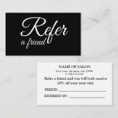 白シンプルミニマル紹介カード 紹介カード (正面/裏面)