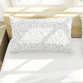 白シンプルミニマル花 枕カバー