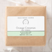 白シンプルモダンハート燭台 ラベル (インサイチュ)