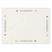 白シンプル会社ロゴクラフトショーのアイボリー テーブルクロス (正面(横))