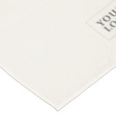 白シンプル会社ロゴクラフトショーのアイボリー テーブルクロス (アングル)