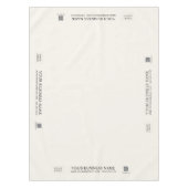 白シンプル会社ロゴクラフトショーのアイボリー テーブルクロス (正面)