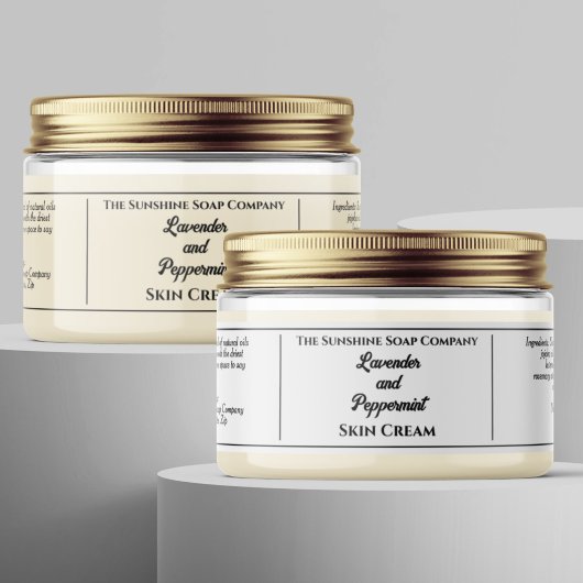 白シンプル化粧品JARラベル1.25インチx 6.5インチ シール