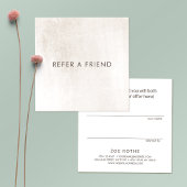 白シンプル大理石のお客様の紹介 紹介カード