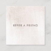 白シンプル大理石のお客様の紹介 紹介カード (正面)
