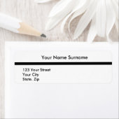 白シンプル差出人住所16ラベル ラベル (インサイチュ)