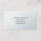 白シンプル平行線デザインアーキテクトカード 名刺 (裏面)