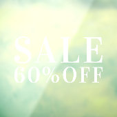  白シンプル店の販売割引 ウィンドウサイン (シート3)