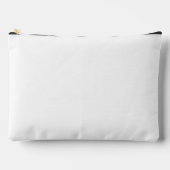 白シンプル当局®大、 アクセサリーポーチ (正面)