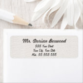 白シンプル構造の黒名 ラベル (インサイチュ)