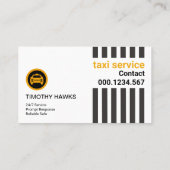 白シンプル線縦断路タクシー 名刺 (裏面)