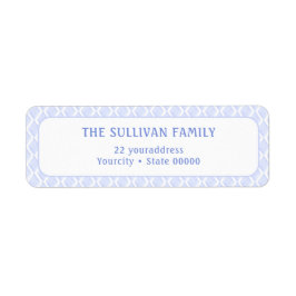 白シンプル色水彩差出人住所ラベル ラベル