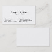 白シンプル色 名刺 (正面/裏面)