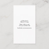 白シンプル蓮 名刺 (裏面)