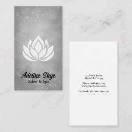 白シンプル蓮 名刺