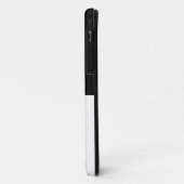 白シンプル黒のエレガンス！ Case-Mate iPhoneケース (裏面/左)