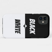 白シンプル黒のエレガンス！ Case-Mate iPhoneケース (裏面(横))