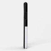 白シンプル黒のエレガンス！ Case-Mate iPhoneケース (裏面/右)