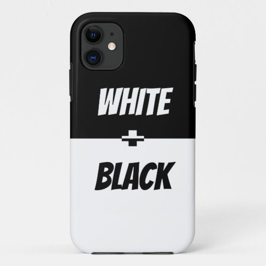 白シンプル黒のエレガンス!Case-Mate iPhone Case-Mate iPhoneケース (裏面)
