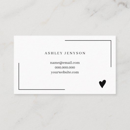 白シンプル黒のスクリプト順感謝してい 名刺 (裏面)