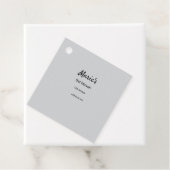 白シンプル黒ミニマルクラシックediバルミツワー フェイバータグ (インサイチュ)