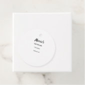 白シンプル黒ミニマルクラシックediバルミツワー フェイバータグ (インサイチュ)