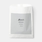 白シンプル黒ミニマルクラシックediバルミツワー フェイバーバッグ (正面)