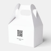 白シンプル黒ミニマルクラシックediバルミツワー フェイバーボックス (裏面サイド)