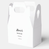 白シンプル黒ミニマルクラシックediバルミツワー フェイバーボックス (オープン)