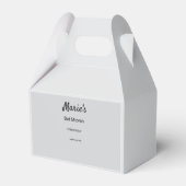 白シンプル黒ミニマルクラシックediバルミツワー フェイバーボックス (正面サイド)