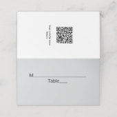 白シンプル黒ミニマルクラシックediバルミツワー プレイスカード (外部開封)