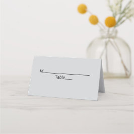 白シンプル黒ミニマルクラシックediバルミツワー プレイスカード