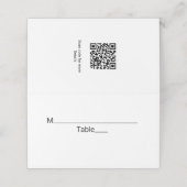 白シンプル黒ミニマルクラシックediバルミツワー プレイスカード (外部開封)