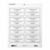 白シンプル黒無地の原料ラベル ラベル (フルシート)