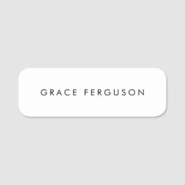 白シンプル 名札