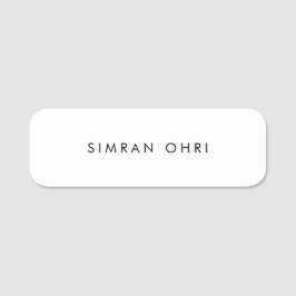 白シンプル 名札