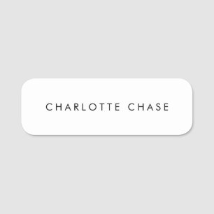 白シンプル 名札