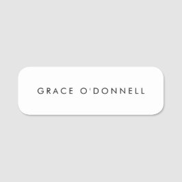 白シンプル 名札