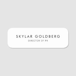 白シンプル 名札