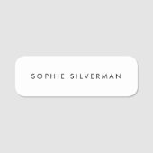 白シンプル 名札 (正面)