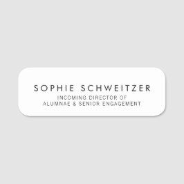 白シンプル 名札