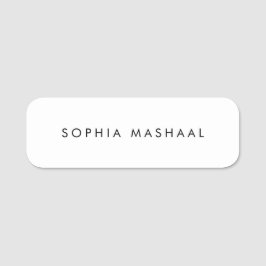 白シンプル 名札