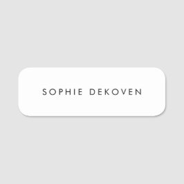 白シンプル 名札