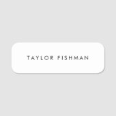 白シンプル 名札 (正面)