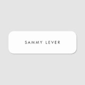 白シンプル 名札 (正面)