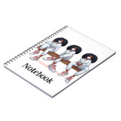 白スウェットノートブック ノートブック (左側)