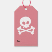 白スカル ギフトタグ (正面)