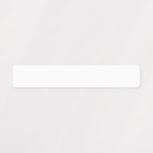 白スキニー長方形の防水ラベル ラベル (デザイン1)